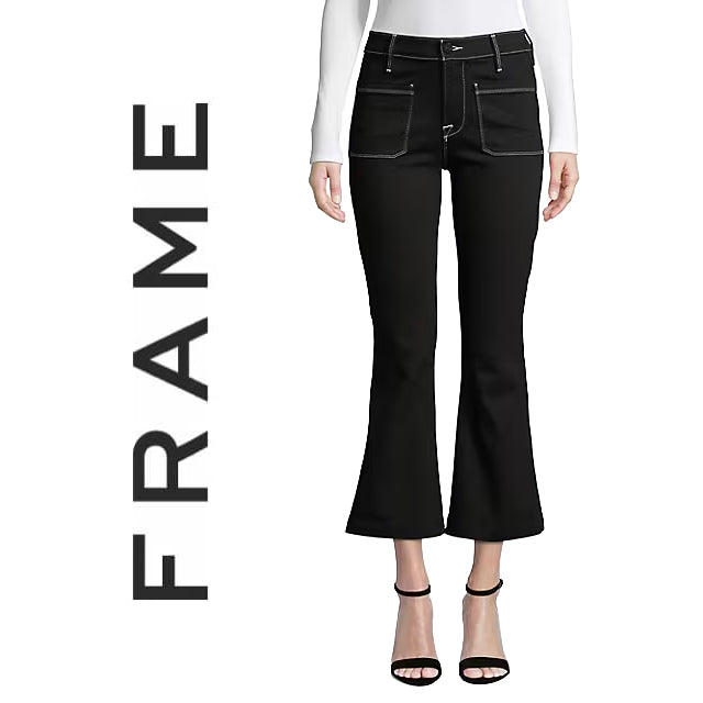 NEW- Frame Denim 'Bardot Crop Flare' Jeans  -Size 26