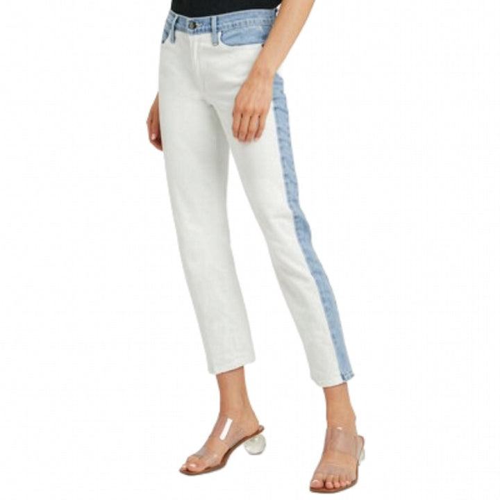 Frame Denim 'Le High Straight' Colourblock Jeans -Size 26