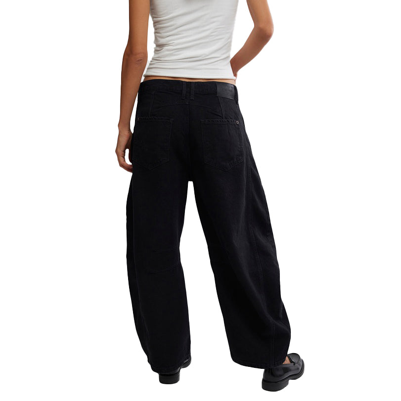 NWT- Free People 'Good Luck' Mid Rise Barrel Jeans - Size 30
