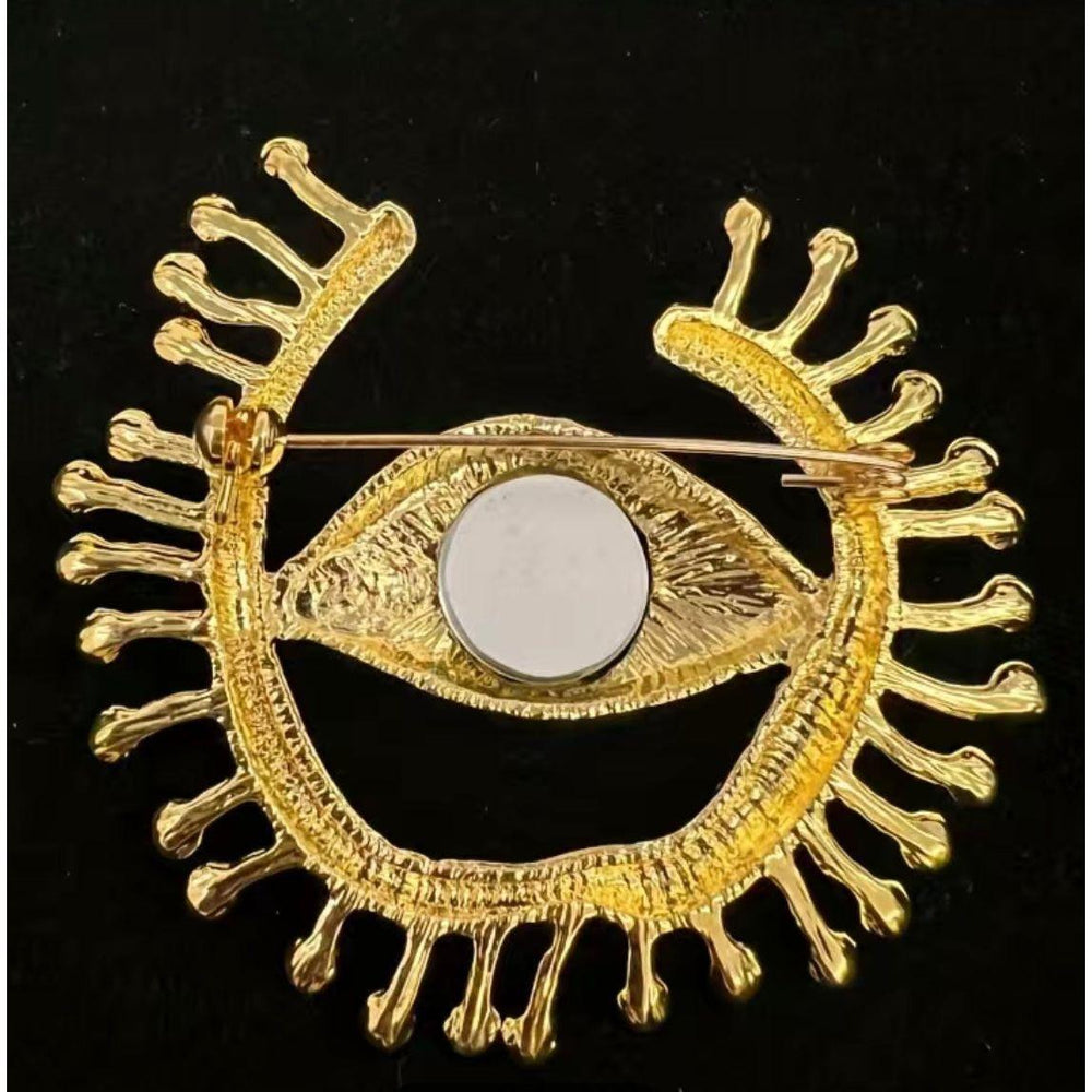 Evil Eye Jewelled Brooch - Jean Pool