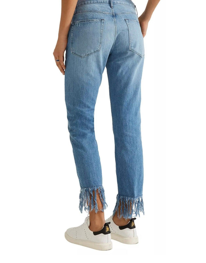 NWT - 3x1 - Stunning USA Made Fringed Crop 'Mazzy' Jeans  -Size 28