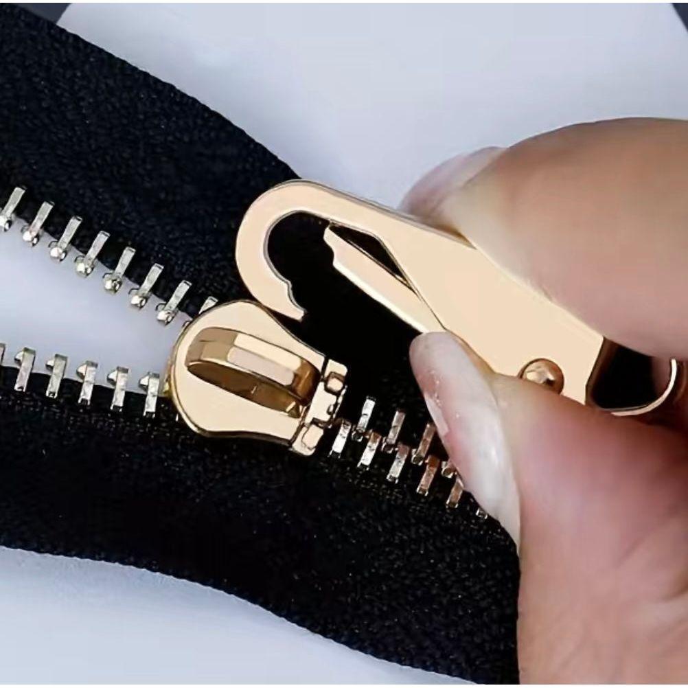 Gold Clip on Zipper Pull Replacement Repair Kit - Jean Pool