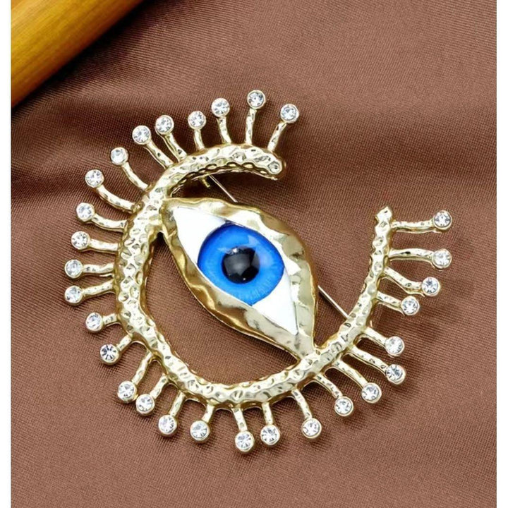 Evil Eye Jewelled Brooch - Jean Pool