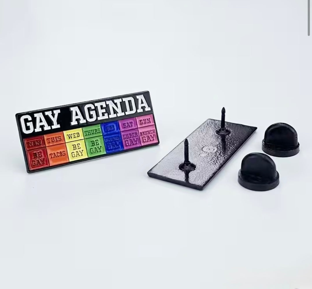 “Gay Agenda"- Enamel Pin