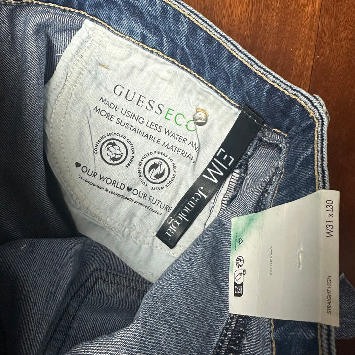 NWT- Guess Denim 'Straight High' 1981 Jeans -Size 31