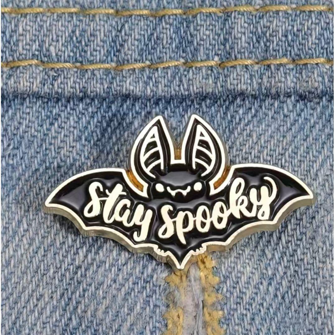 Stay Spooky Bat - Enamel Pin - Jean Pool