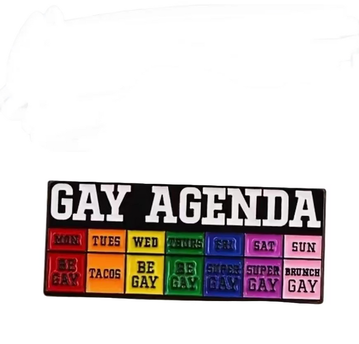 “Gay Agenda"- Enamel Pin
