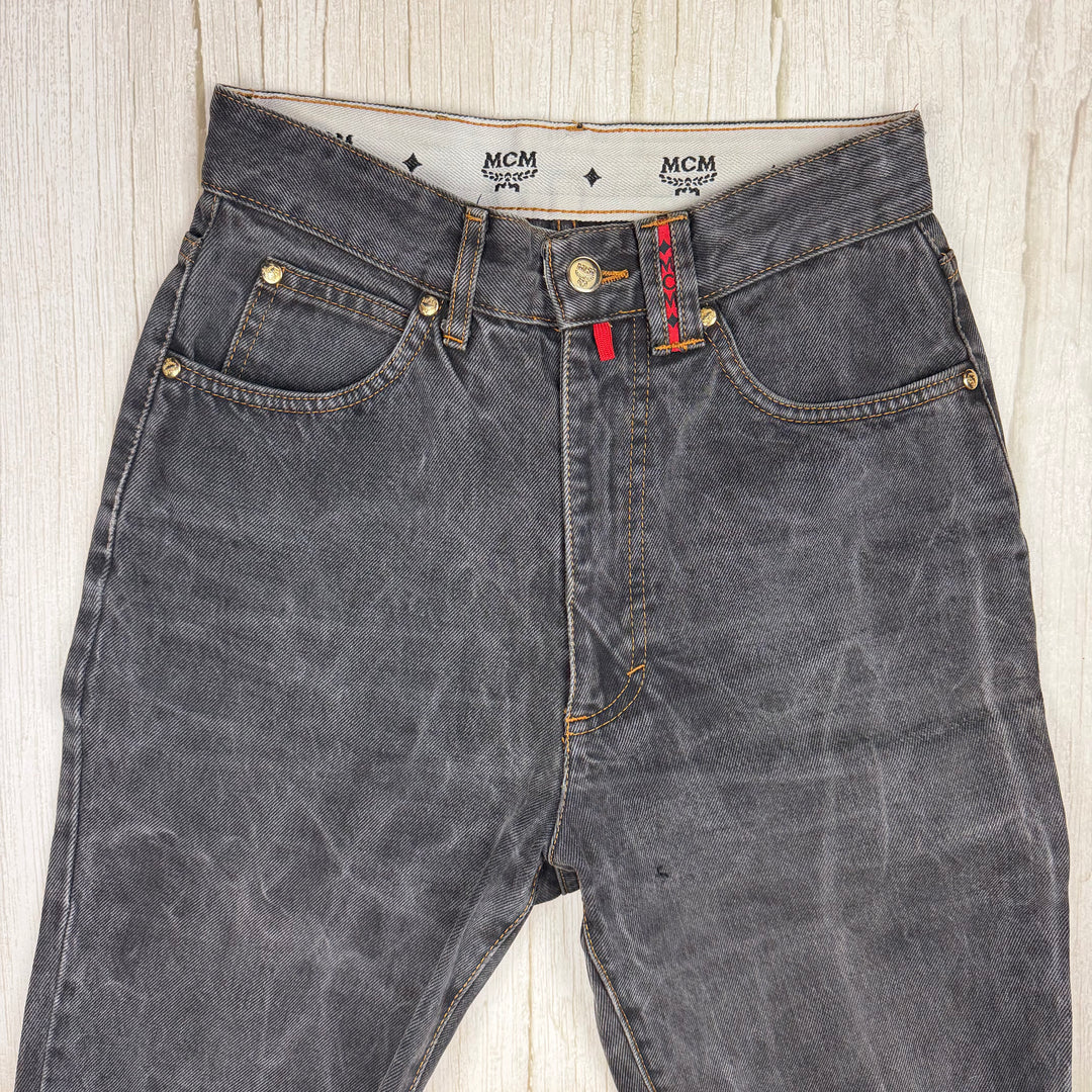 MCM Vintage 1980's Italian High Waist Tapered Jeans- Suit Size 7/8