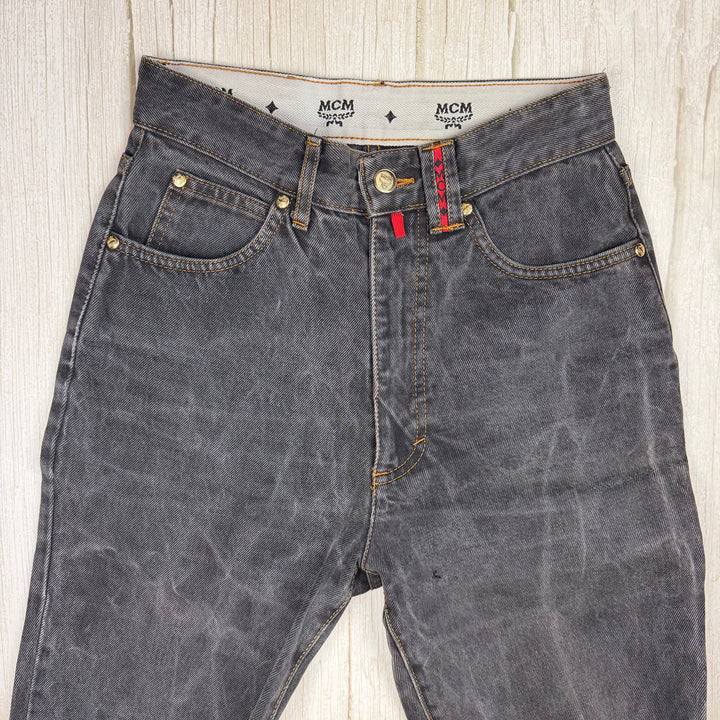 MCM Vintage 1980's Italian High Waist Tapered Jeans- Suit Size 7/8