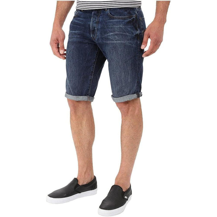 G Star RAW Mens '3301 Taperd 1/2' Denim Shorts -Size 30