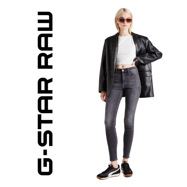 NWT- GStar RAW Womens '3301 High Skinny' Grey Jeans -Size 30/34