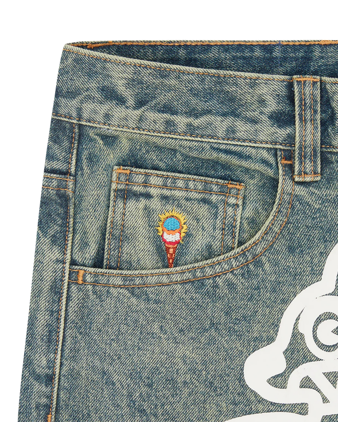 NWT - Billionaire Boys Club Ice Cream 'Triple Scoop' Running Dog Jeans- Size 34"