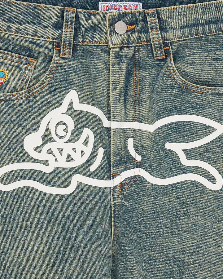 NWT - Billionaire Boys Club Ice Cream 'Triple Scoop' Running Dog Jeans- Size 34"