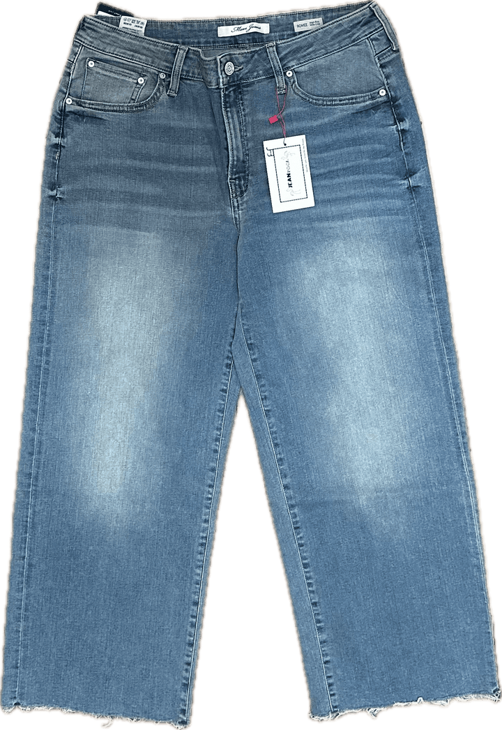 NWT - Mavi  'Romee' Ladies High Rise Wide Crop Jeans -Size 30