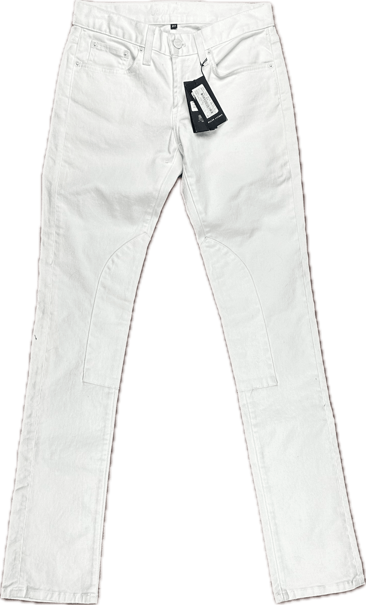 NWT-Ralph Lauren 'Black Label 888' White Denim Jeans - Size 27