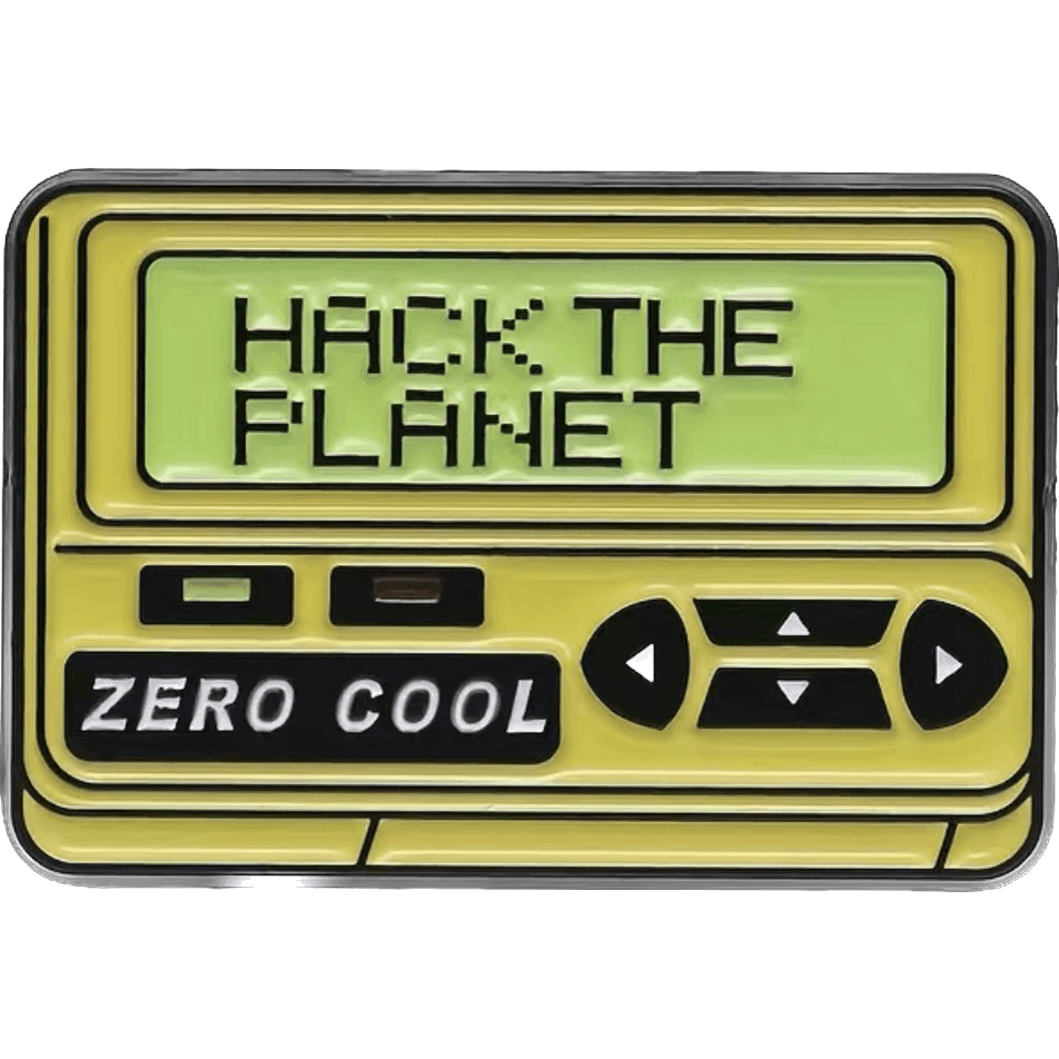 Hack The Planet - Hackers Enamel Pin - Jean Pool