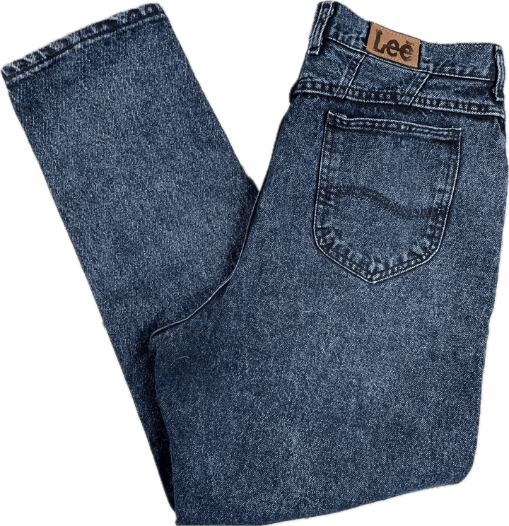 1980's Vintage Lee USA Made Tapered Fit Jeans- Size 32 - Jean Pool