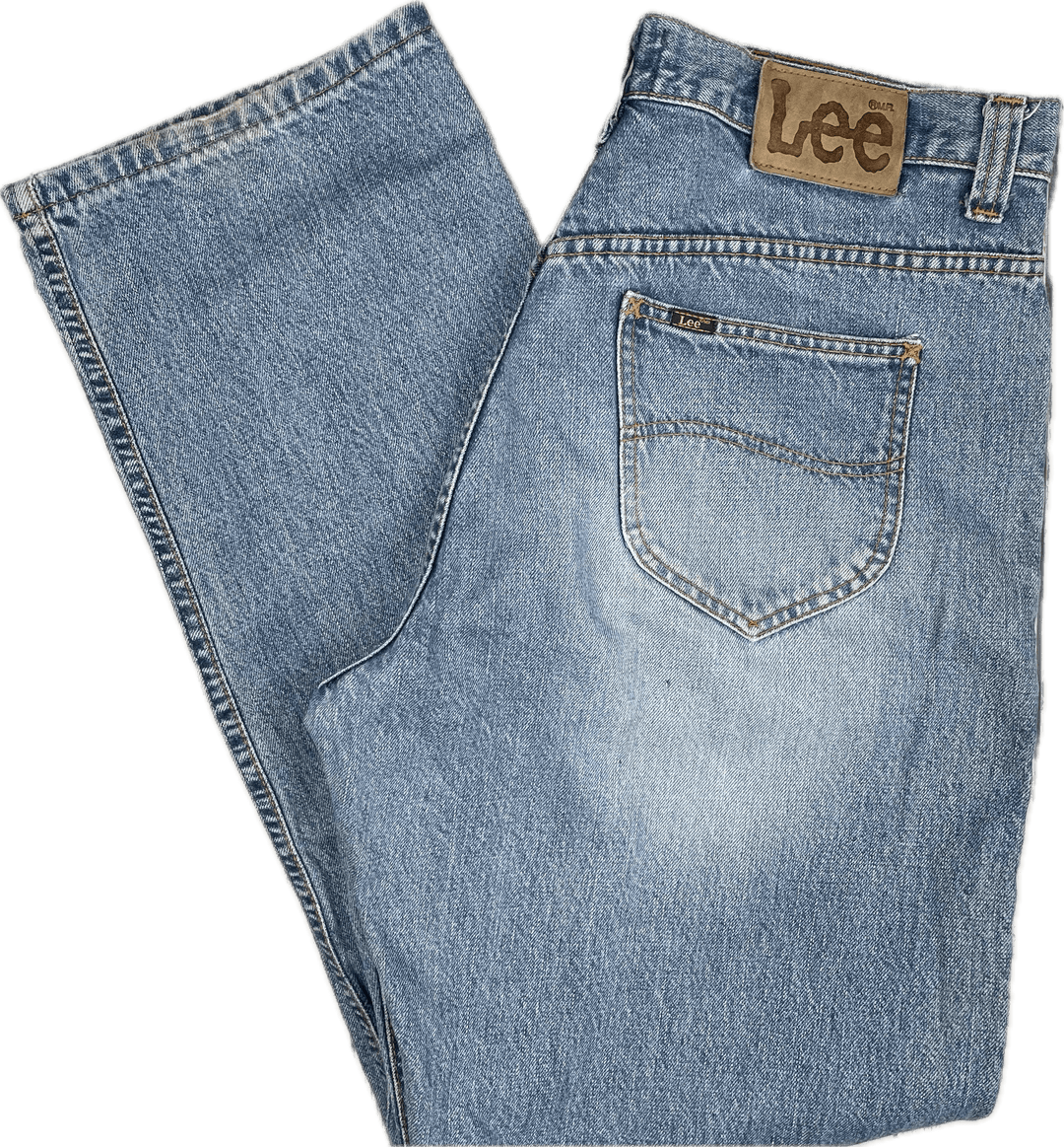 1990's Vintage Lee Australian Made Mens 'Loose' Jeans- Size 84 or 34" - Jean Pool