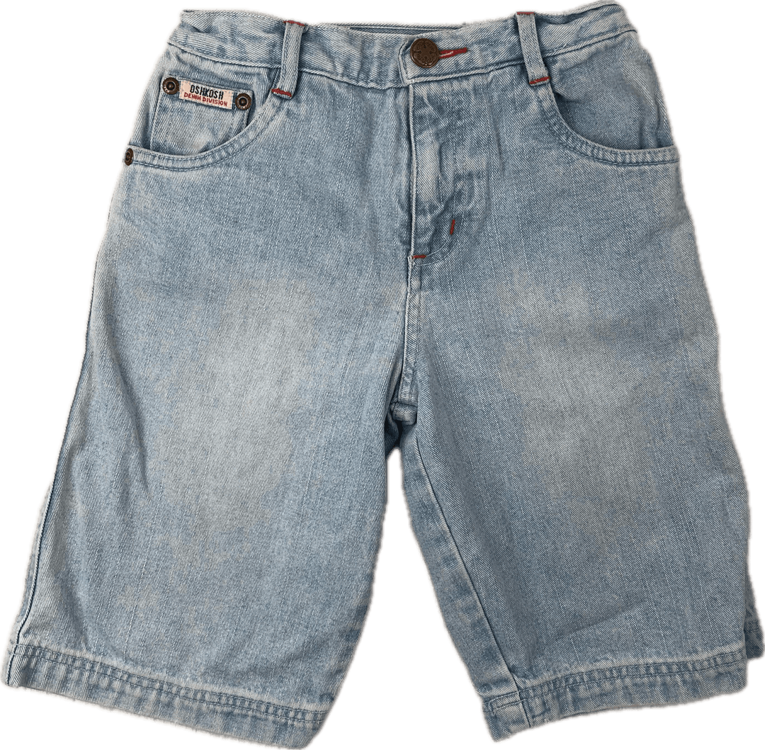 90's Vintage Osh Kosh Boys Distressed Denim Shorts - Size 5Y - Jean Pool