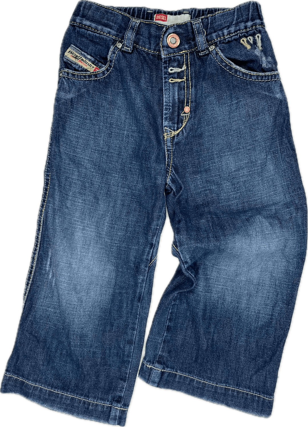 Diesel Toddler Straight Leg Relaxed Fit Jeans - Size 2Y - Jean Pool