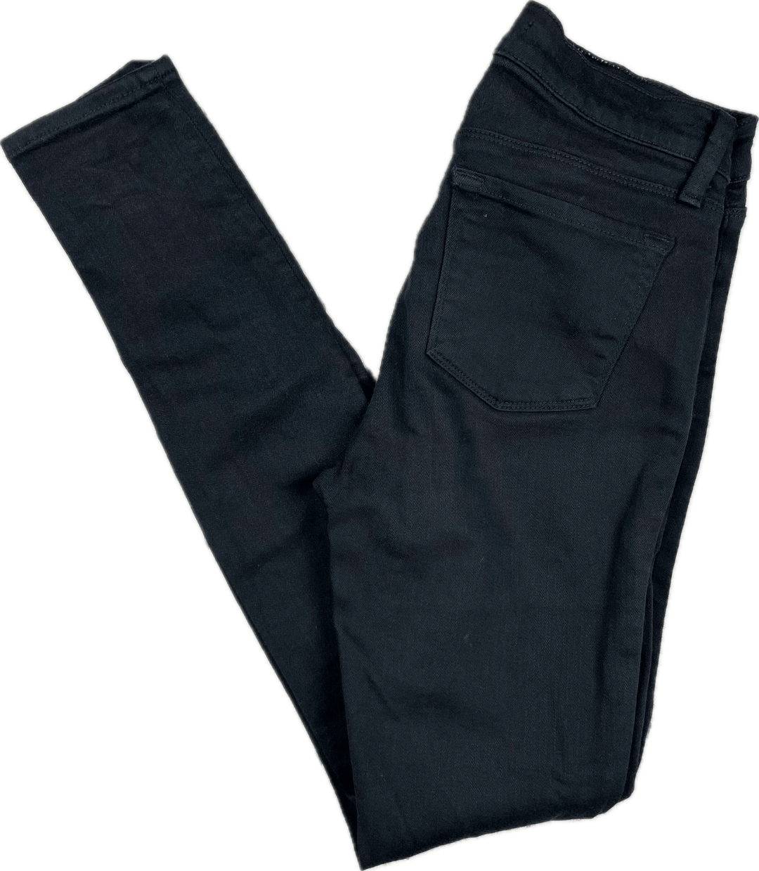 J Brand Serious Black Mid Rise 'Super Skinny' Jeans - Size 26 - Jean Pool