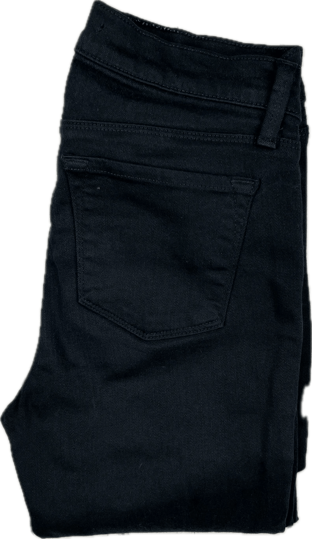 J Brand Serious Black Mid Rise 'Super Skinny' Jeans - Size 26 - Jean Pool
