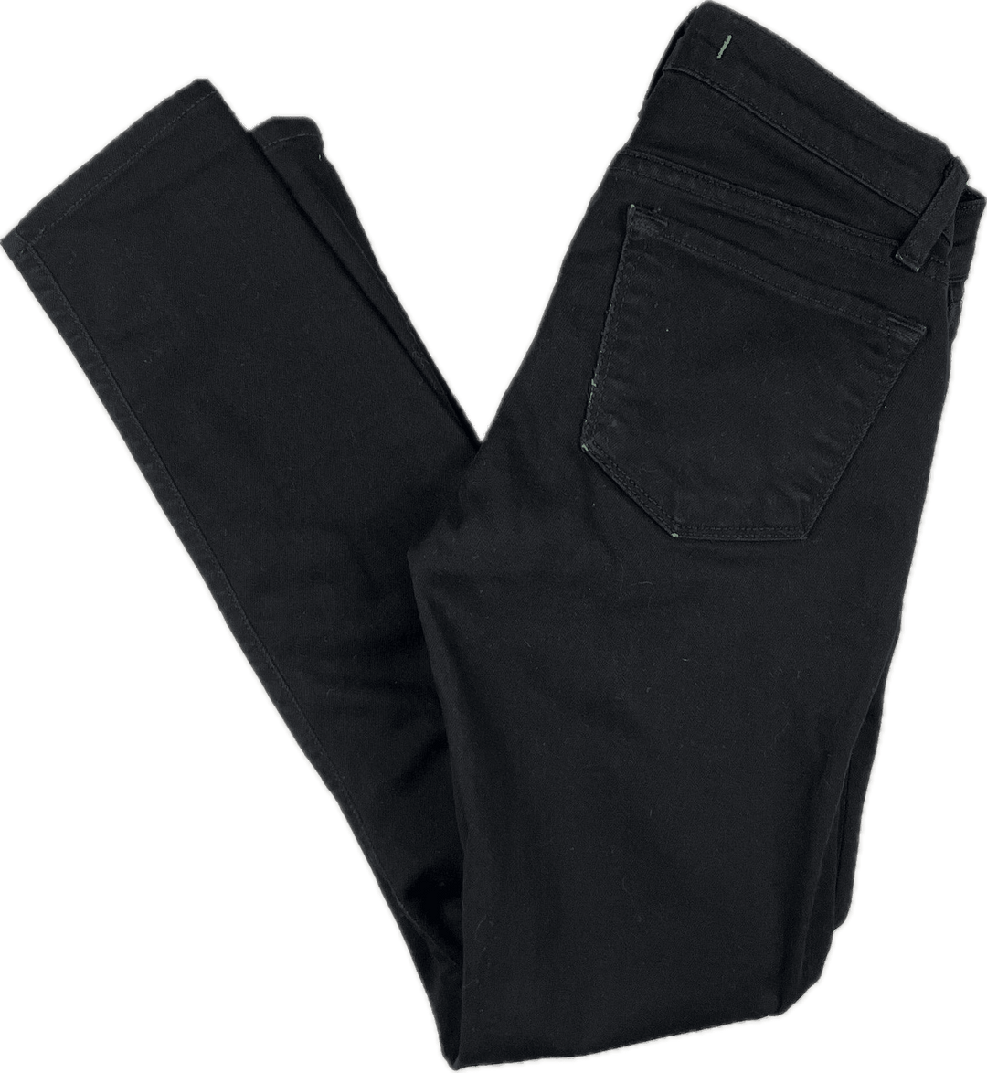 J Brand 'Shadow' Black Stretch Skinny Jeans- Size 24 - Jean Pool