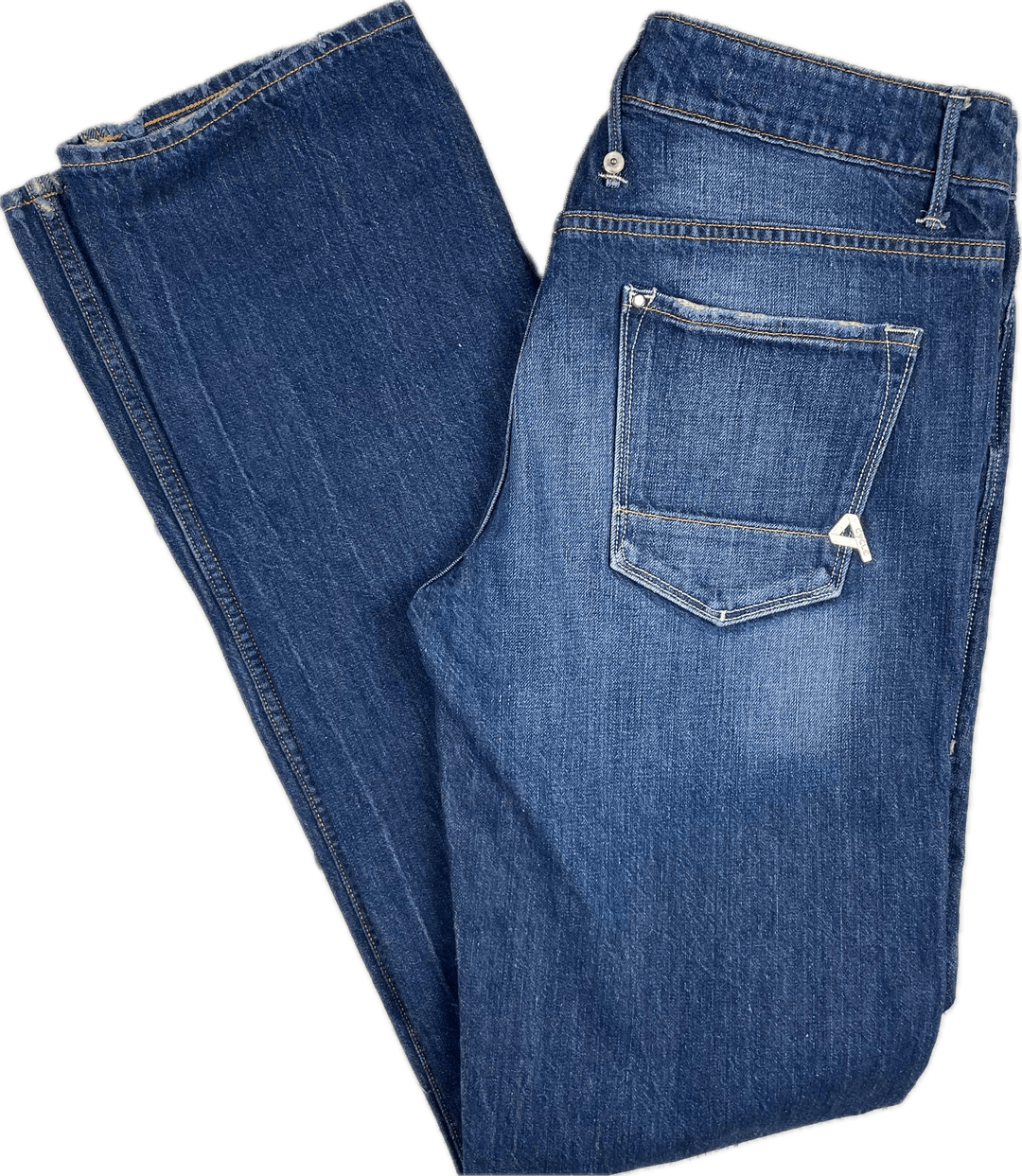 Ladies Italian Made Cycle 'Baggy' Easy Fit Distressed Jeans - Size 27 - Jean Pool
