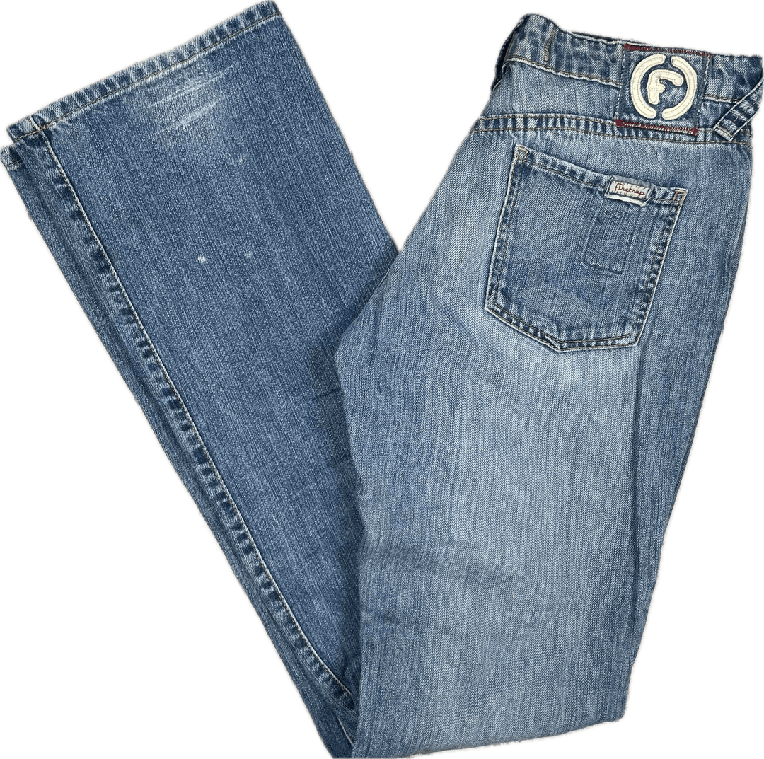 Firetrap Distressed Straight Boyfriend Jeans - Size 29/34 - Jean Pool
