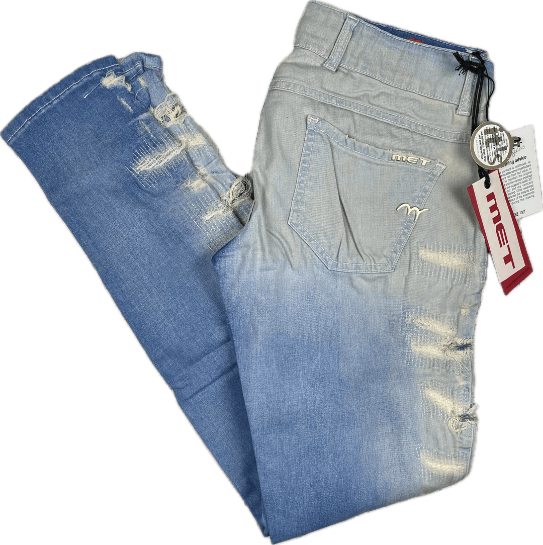 NWT- Italian MET "K-Fit" Destroyed Skinny Jeans- Size 32 - Jean Pool
