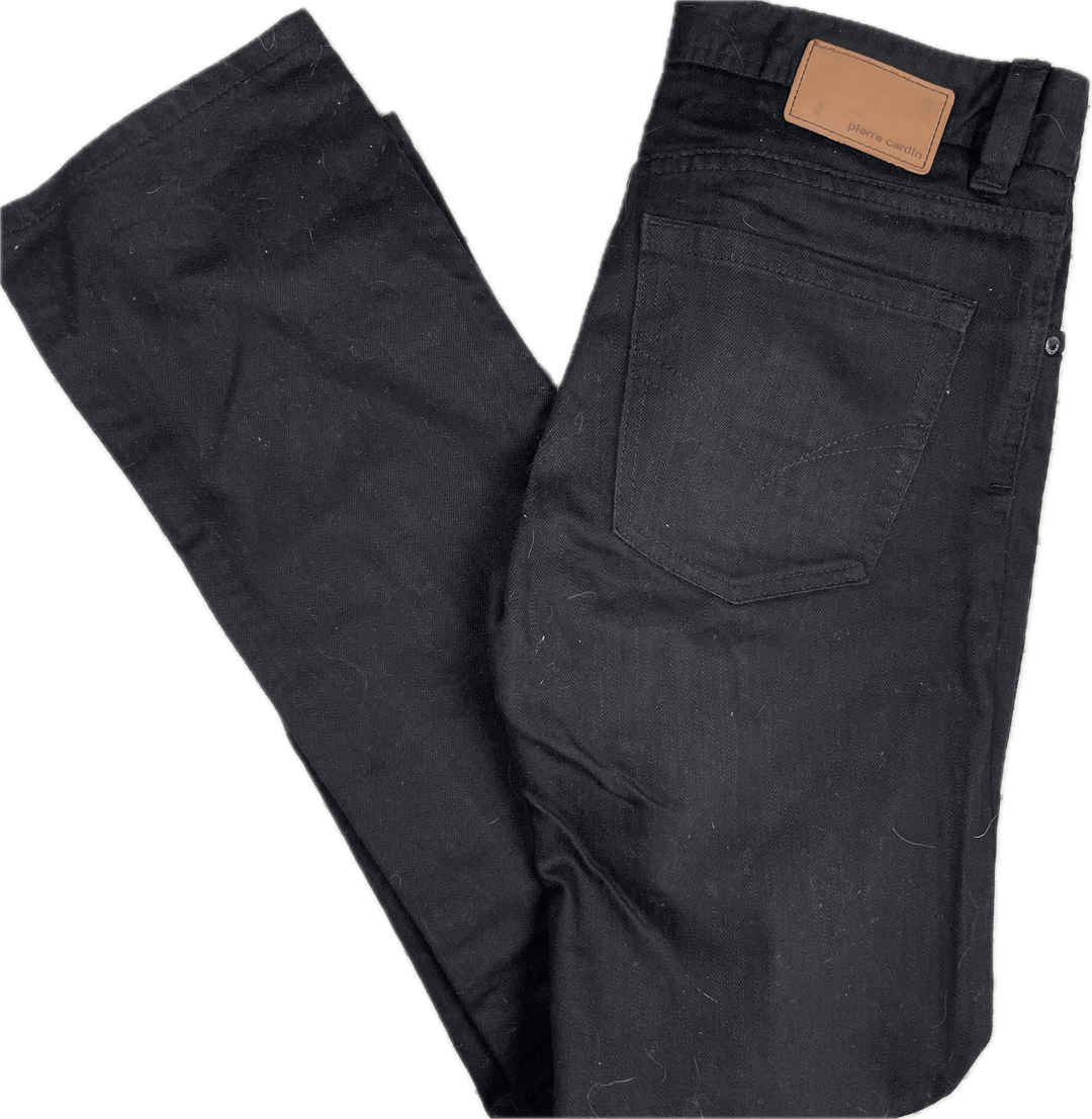 Pierre Cardin Mens Black Classic Jeans - Size 30/34 - Jean Pool