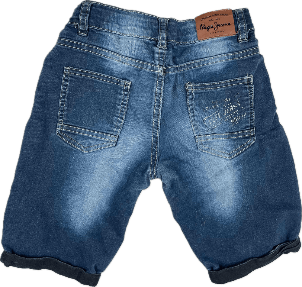 Pepe London Boys 'William' Denim Shorts - Size 6Y - Jean Pool