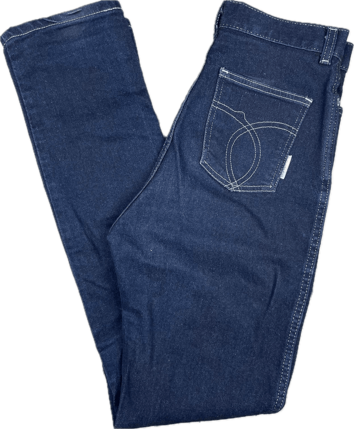 Bluegrass 1980's High Waisted Slim Australian Ladies Jeans - Suit Size 9/10 - Jean Pool