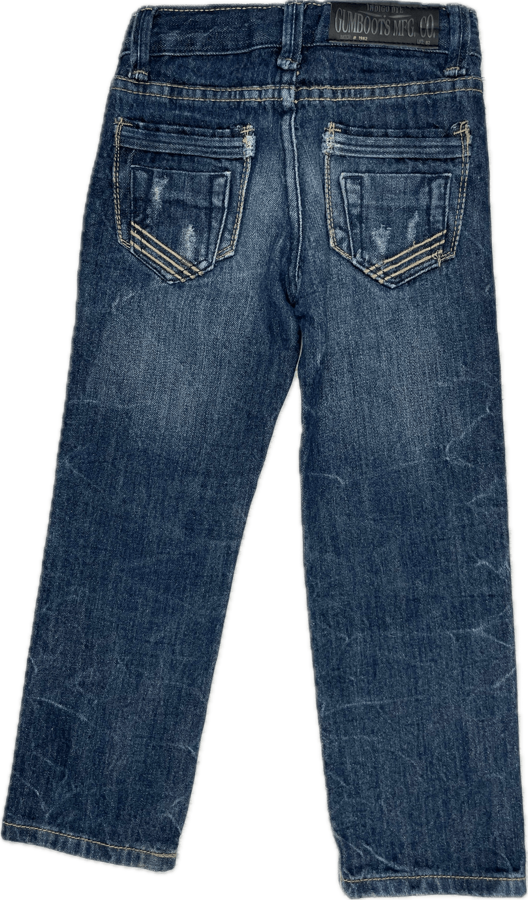 Gumboots Boys Straight Leg Distressed Denim Jeans - Size 4/5 - Jean Pool