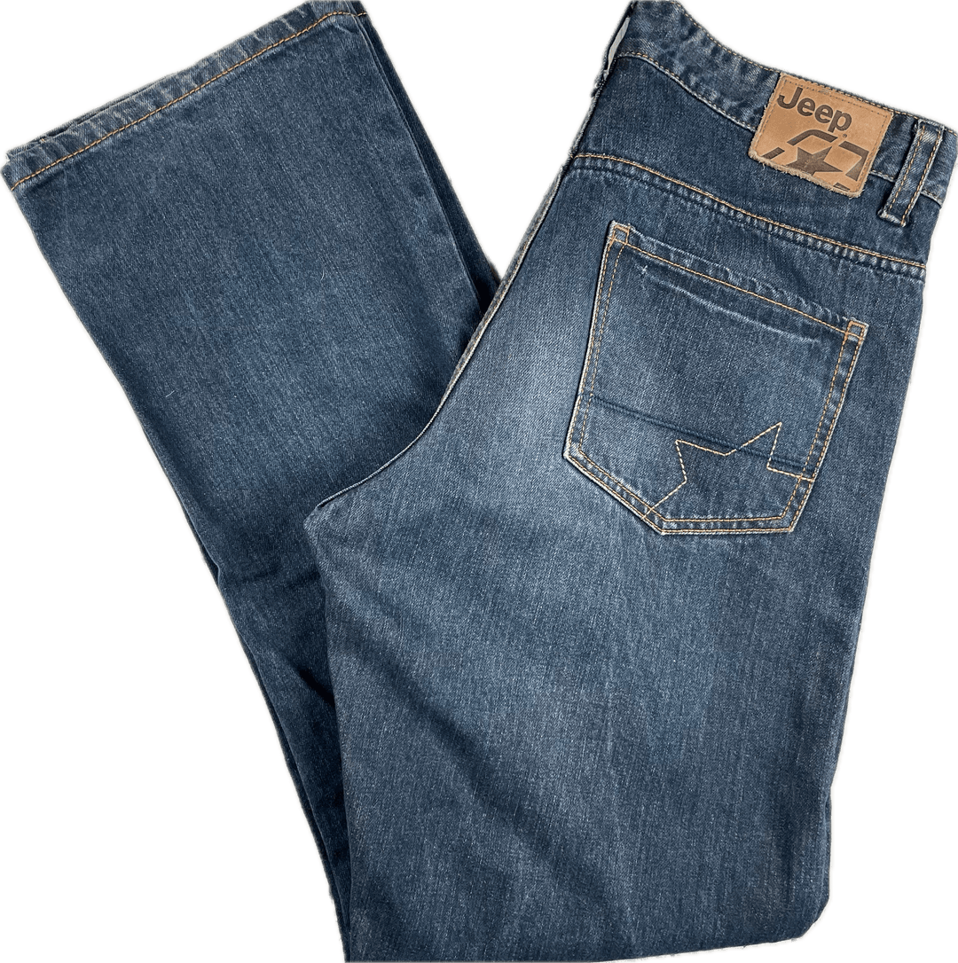 Jeep Classic Fit Straight Leg Jeans - Size 32 - Jean Pool