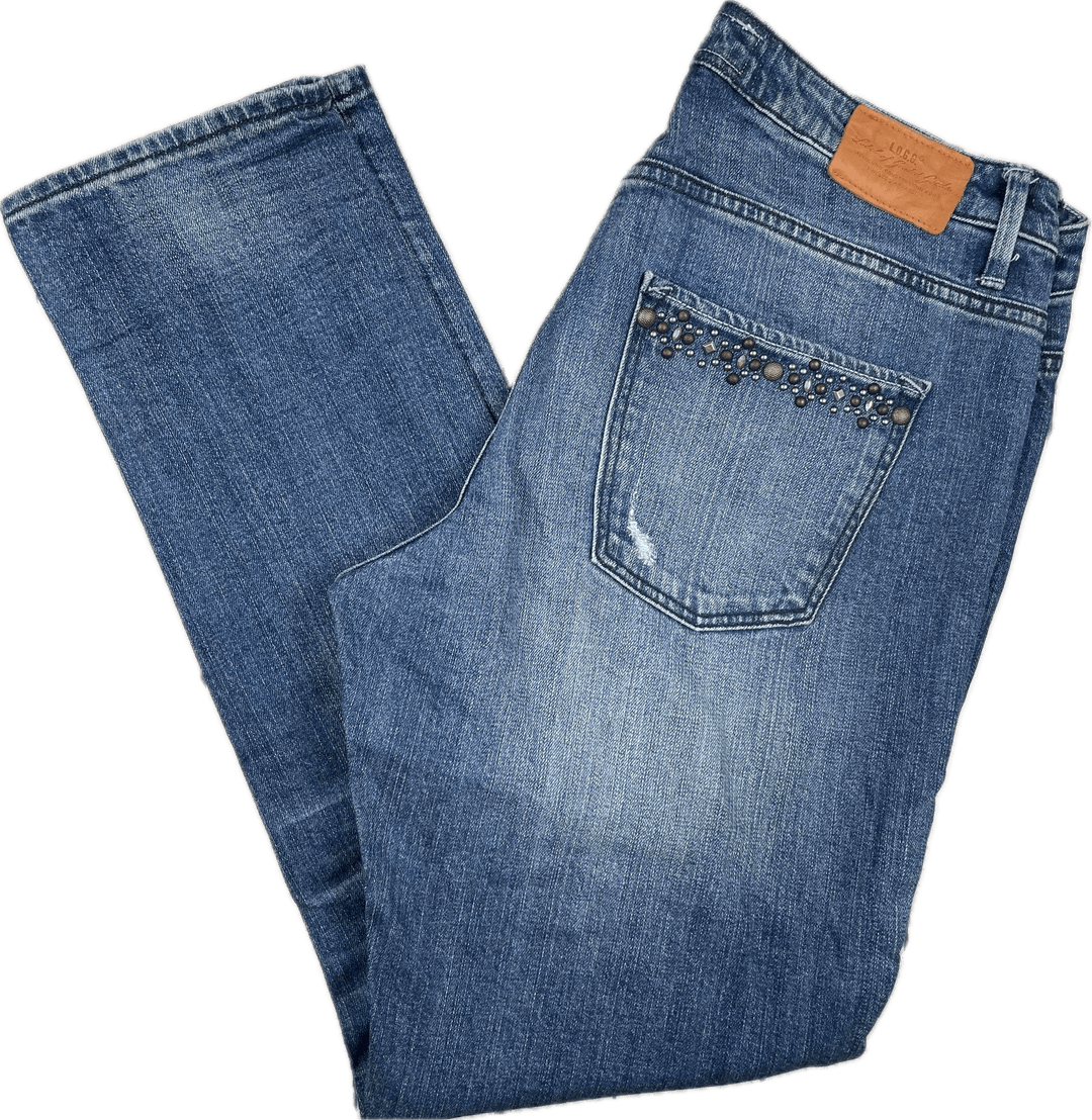L.O.G.G Rhinestone trim Ladies Skinny Jeans - Size 32 or 14AU - Jean Pool