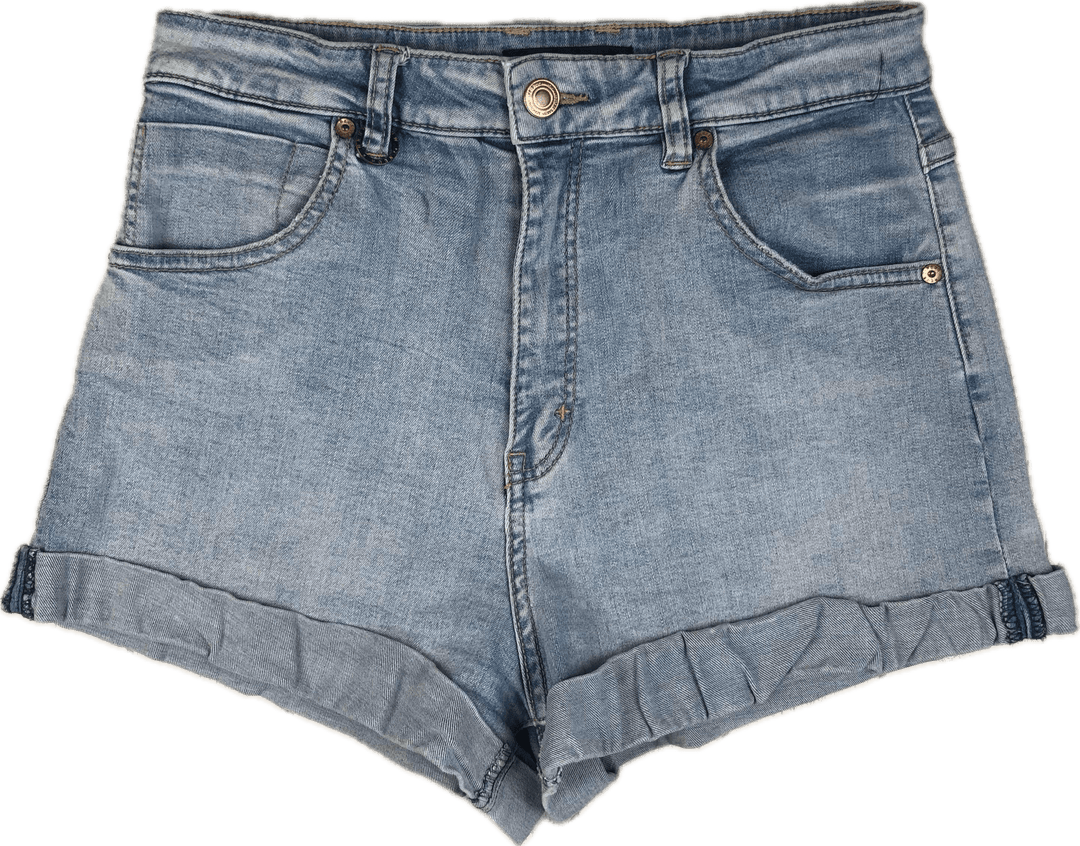 Ladies NEUW High Rise Denim Shorts - Size 28" or 10AU - Jean Pool