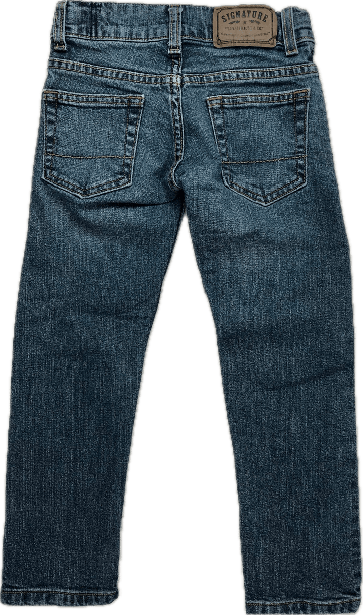 Levis Signature Classic Slim Straight Kids Jeans - Size 6Y - Jean Pool