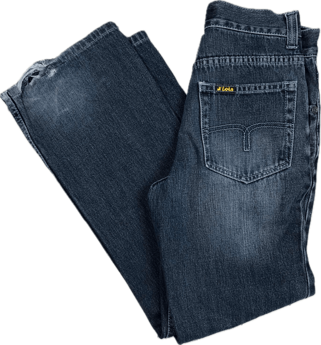 Lois 1990's 'S11 Straight' Vintage Blue Jeans- Suit Size 26" - Jean Pool