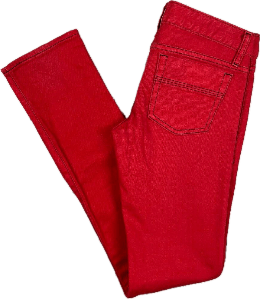 Moussy Japan Red Denim Slim Fit Jeans- Size 25 - Jean Pool