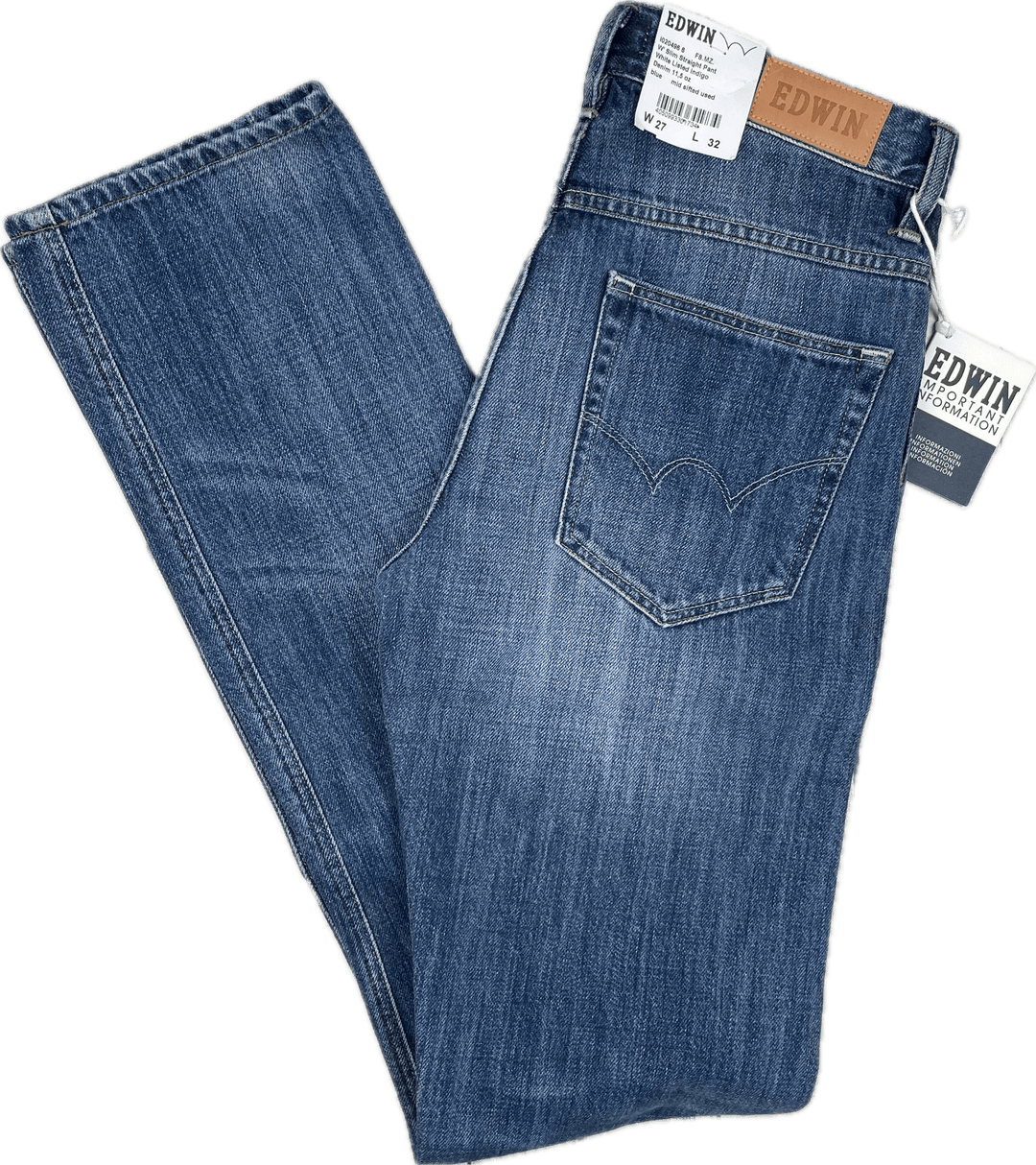 NWT- Edwin Made in Japan 'Slim Straight' High Rise Jeans -Size 27/32 - Jean Pool