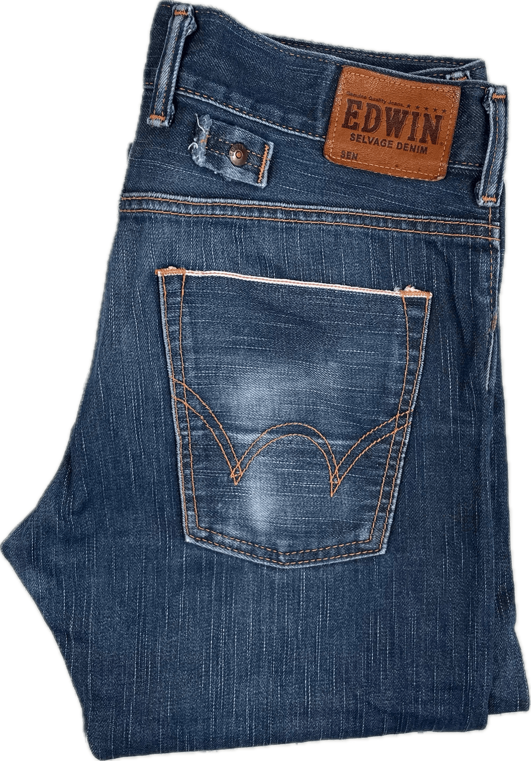 Edwin Japan - Blue 'SK505 Selvedge Denim Jeans -Size 30/32 - Jean Pool