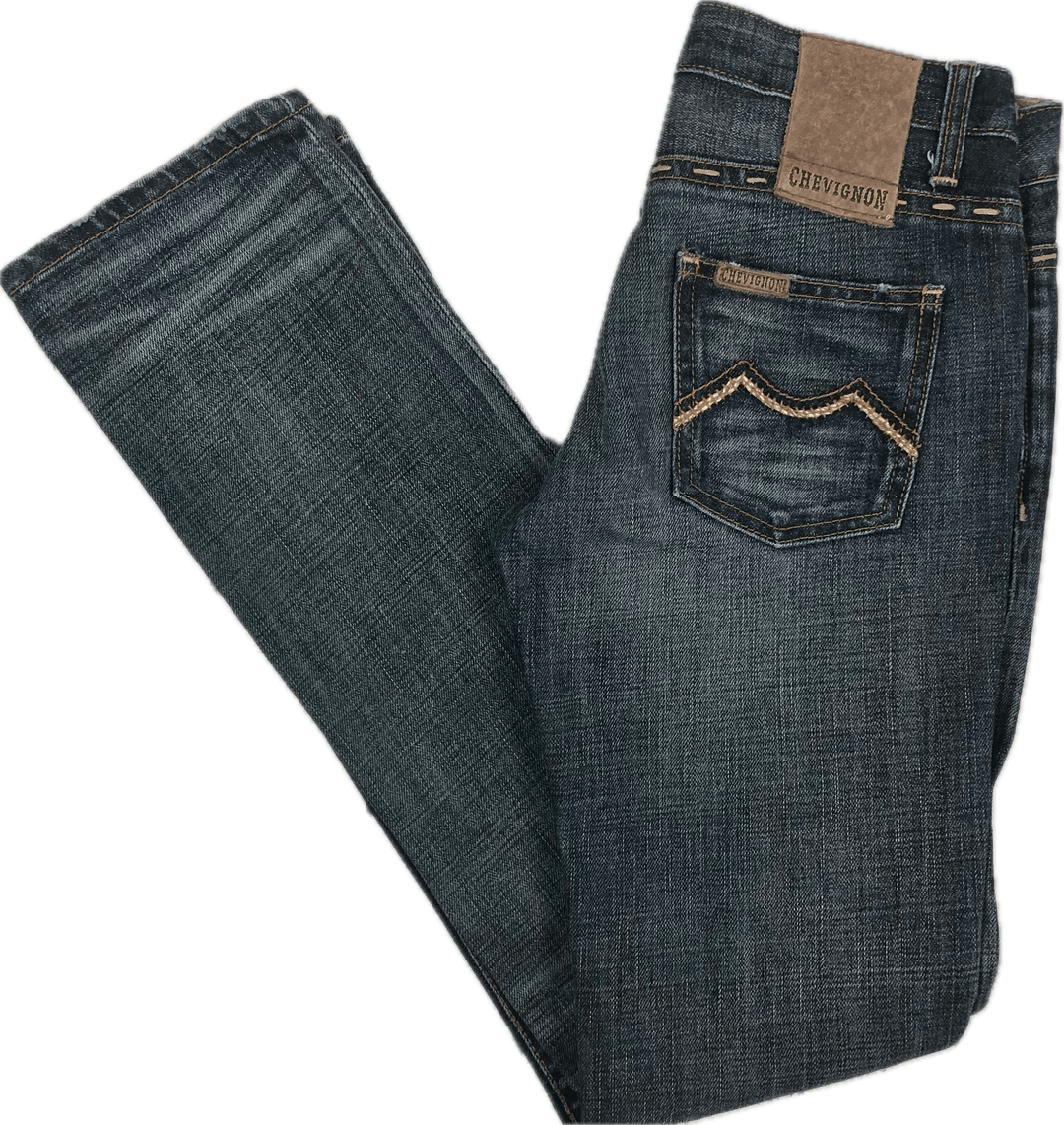 Chevignon Legend Label 'Spot' Jeans- Size 24 - Jean Pool
