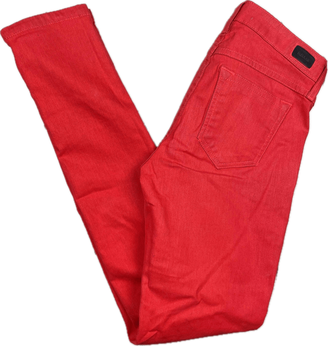 Bleulab USA ‘Detour Leggings’ Fully Reversible Red Skinny Jeans -Size 25 - Jean Pool