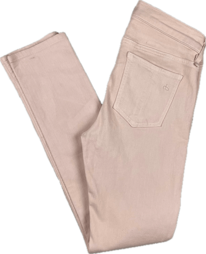 Rag & Bone 'Skinny' Peach Stretch Jeans- Size 25 - Jean Pool