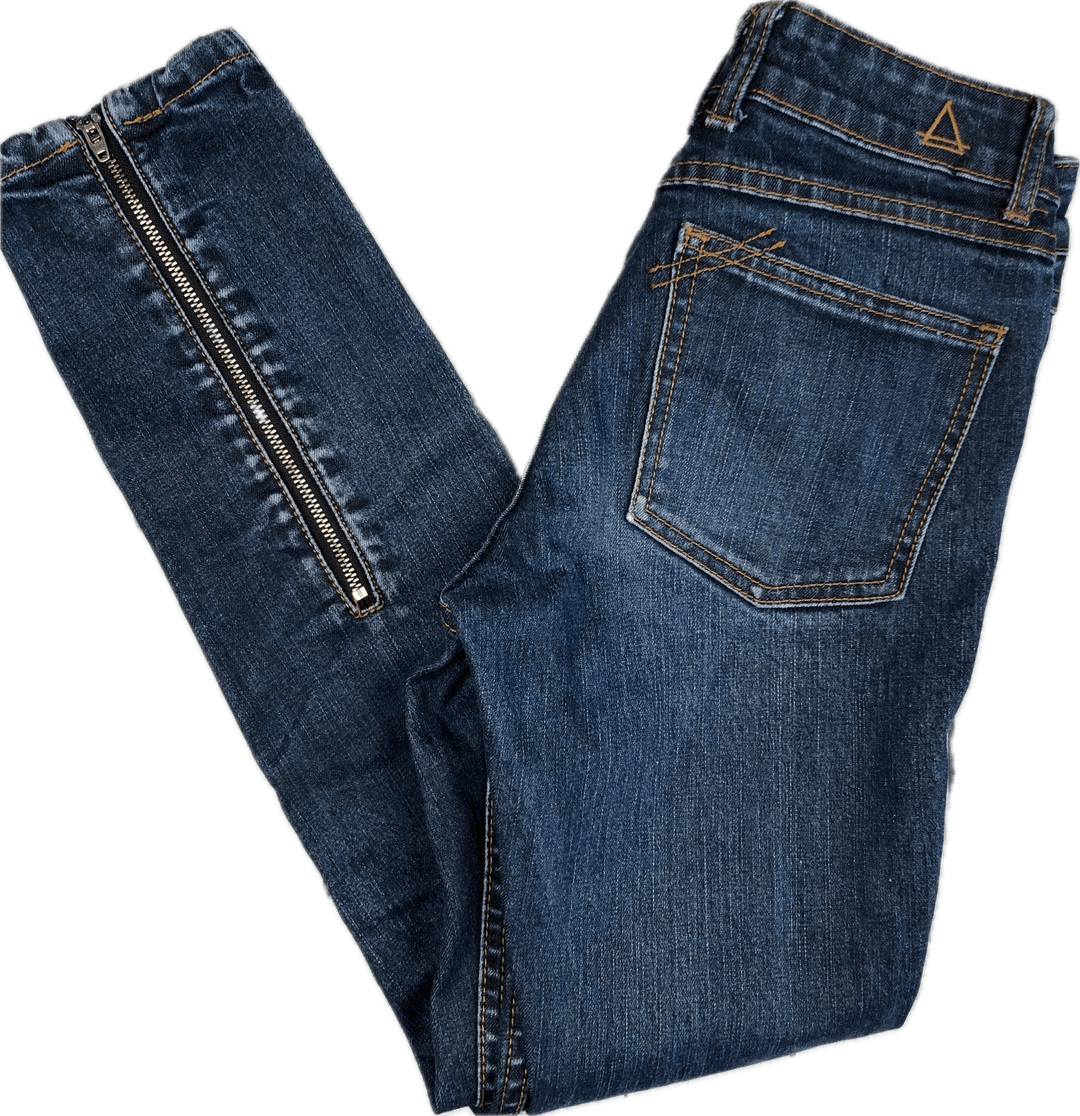 Eleven Paris 'Dakota' Ankle Zip Skinny Denim Jeans- Size 26 - Jean Pool