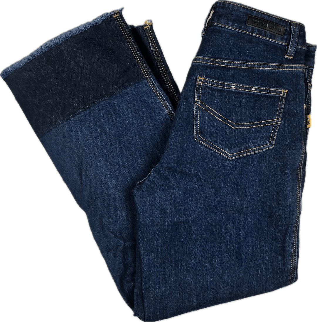 Bettina Liano Dark Wash High Rise Cropped Jeans- Size 26 - Jean Pool