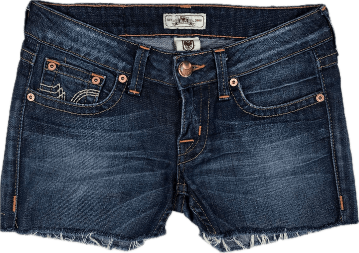 Ladies Cut off Denim Shorts by Prvcy - Size 26 - Jean Pool