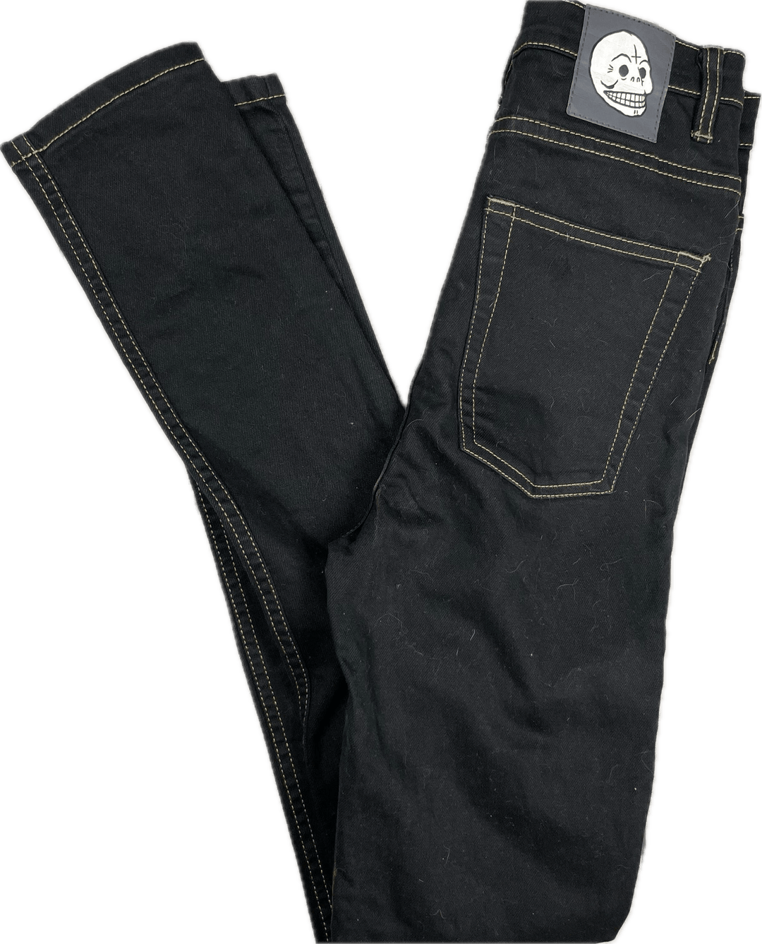 Cheap Monday 'Skyscraper' Black Skinny Jeans - Size 27/34 - Jean Pool