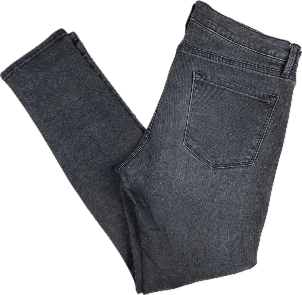 Frame Denim 'Le Garcon' Charcoal Skinny Jeans-Size 27 - Jean Pool